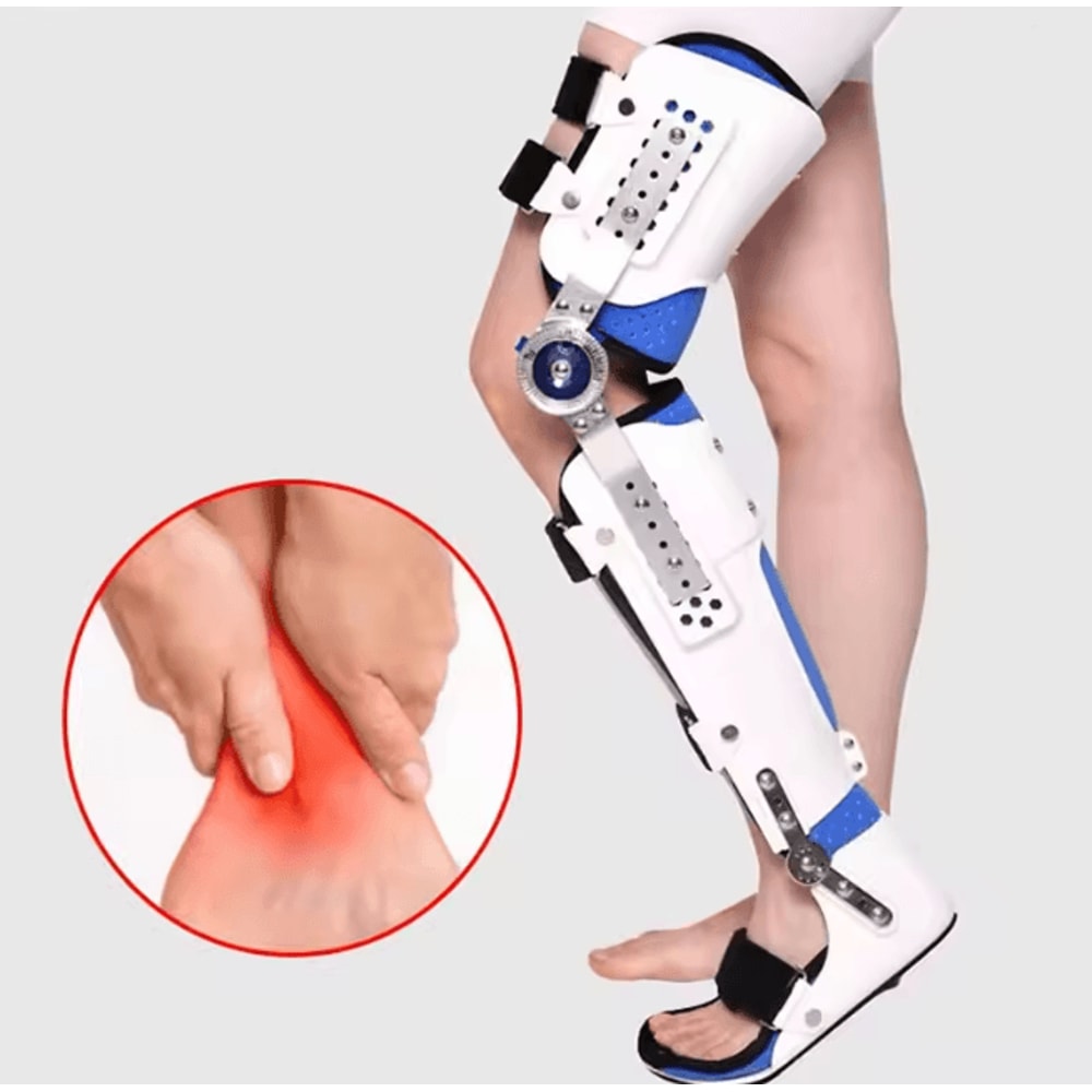 OrthoFlex Adjustable Knee And Ankle Support Brace 0