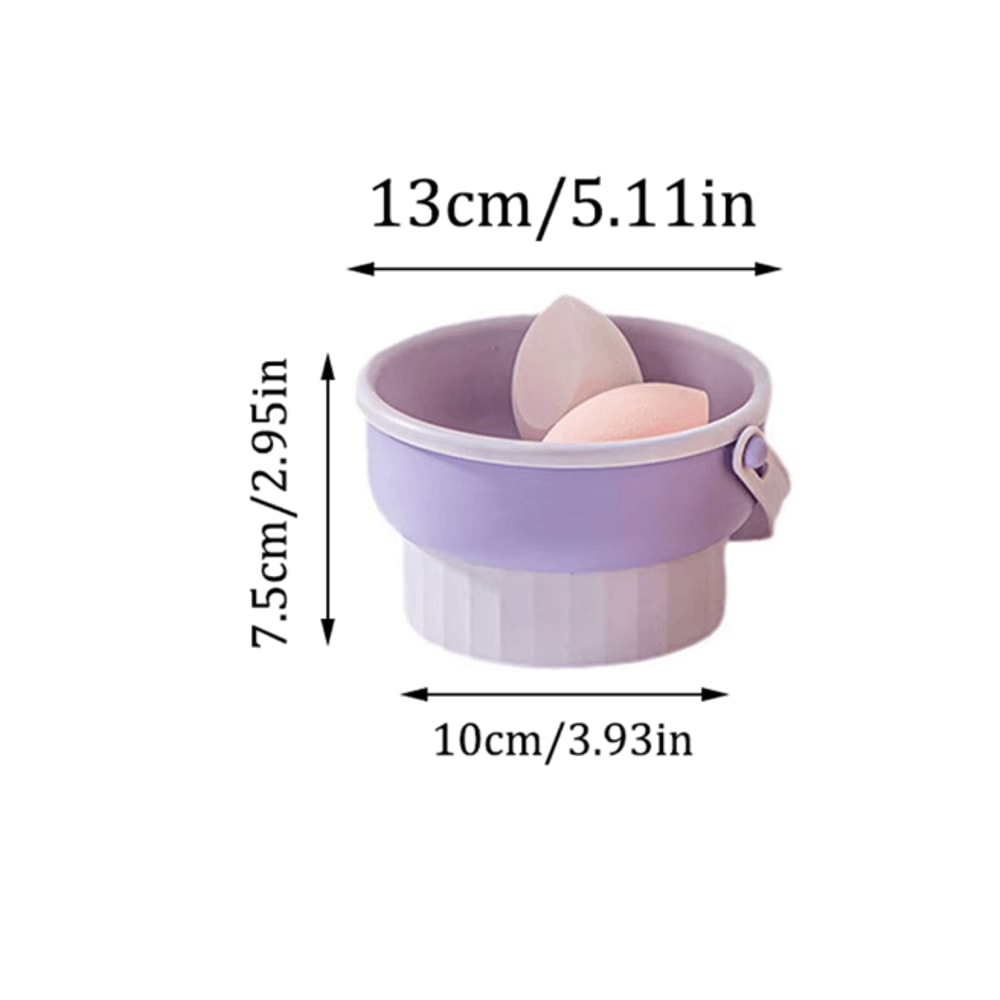 CleanPro Makeup Brush Cleaning Bowl And Drying Rack Set 2