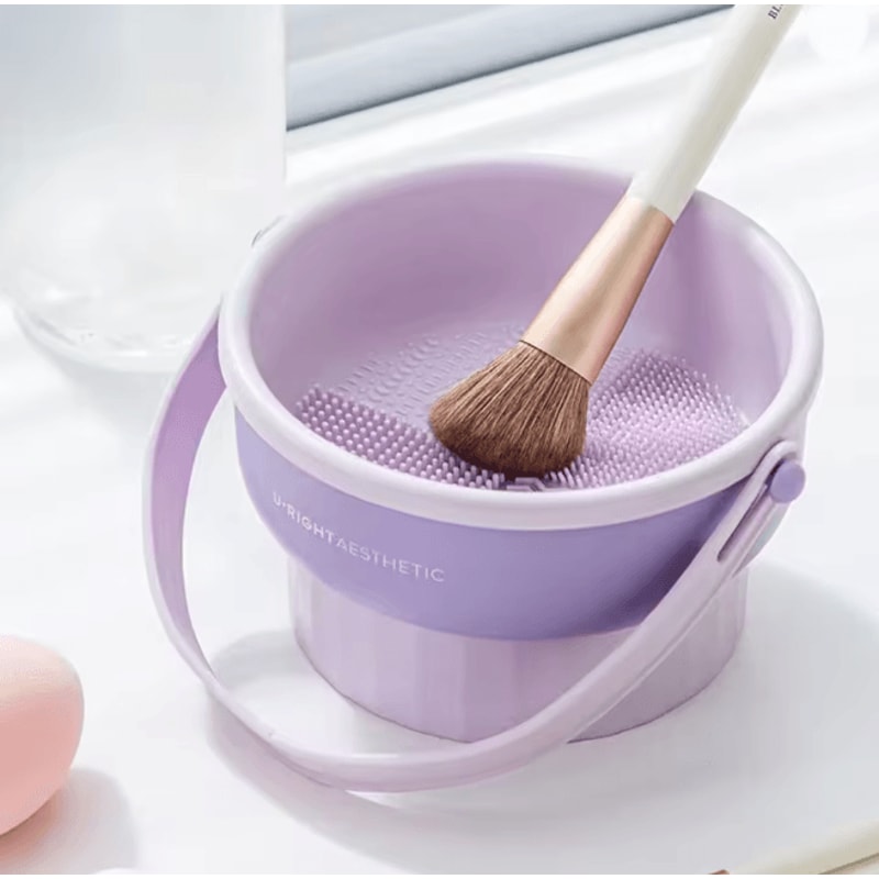 CleanPro Makeup Brush Cleaning Bowl And Drying Rack Set 3