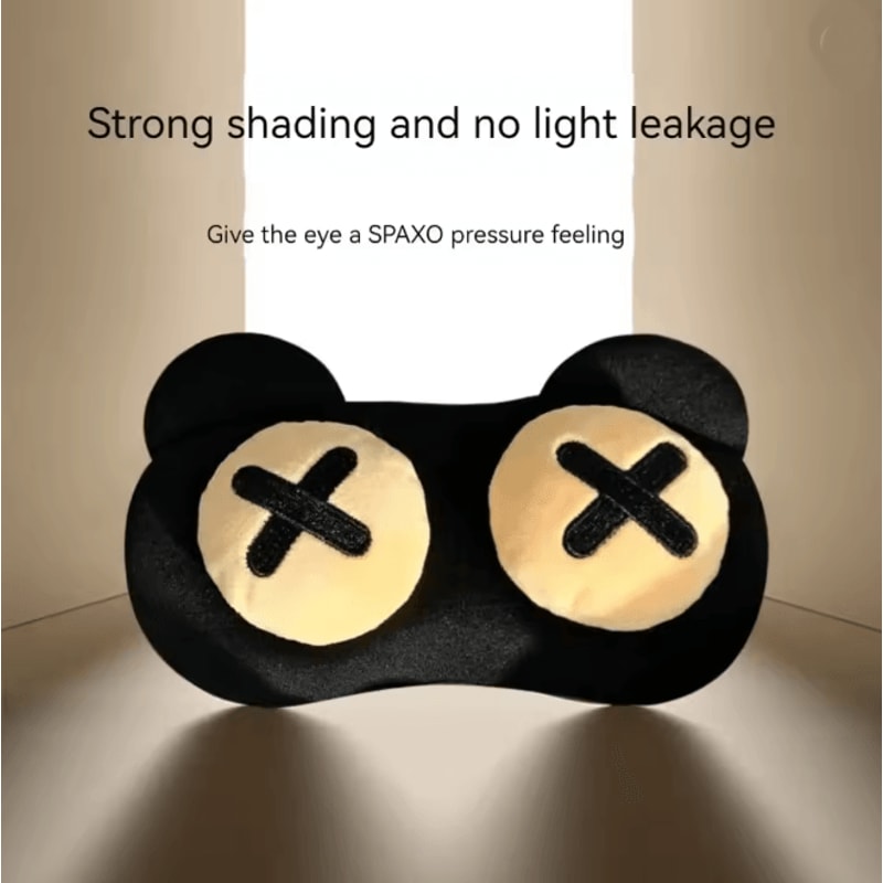 CozyCalm Cute Warm Compress Sleep Eye Mask For Kids And Students 1