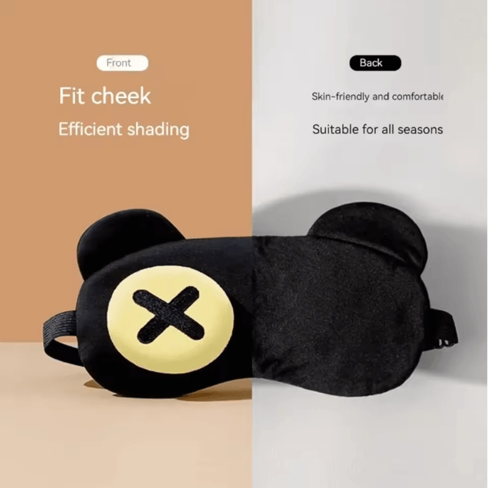 CozyCalm Cute Warm Compress Sleep Eye Mask For Kids And Students 3