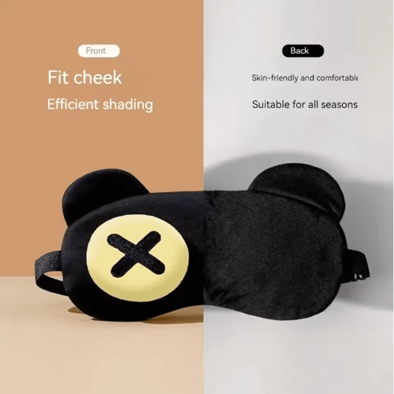 CozyCalm Cute Warm Compress Sleep Eye Mask For Kids And Students 3