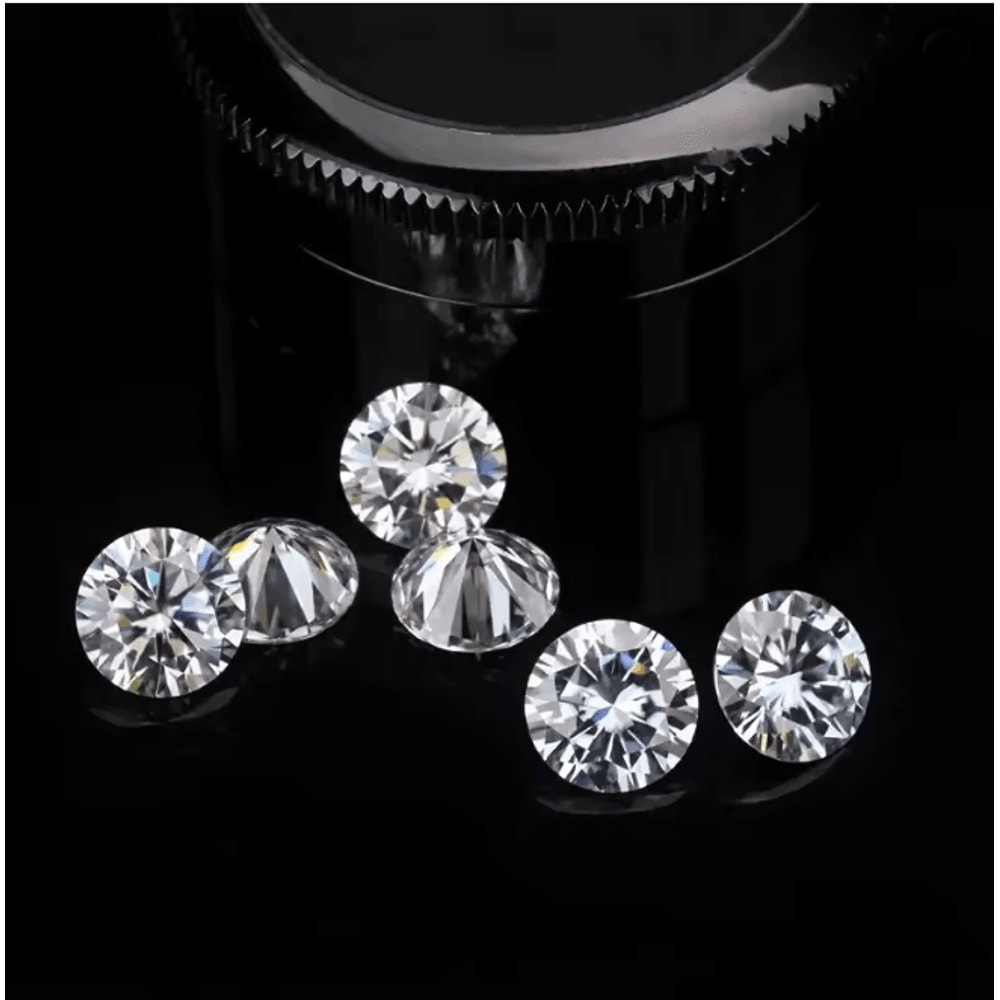 SparkCraft 50 Piece 6mm Cubic Zirconia Loose Stones For Jewelry Making 1