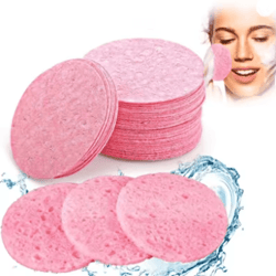 purefoam natural wood pulp face cleansing sponge set
