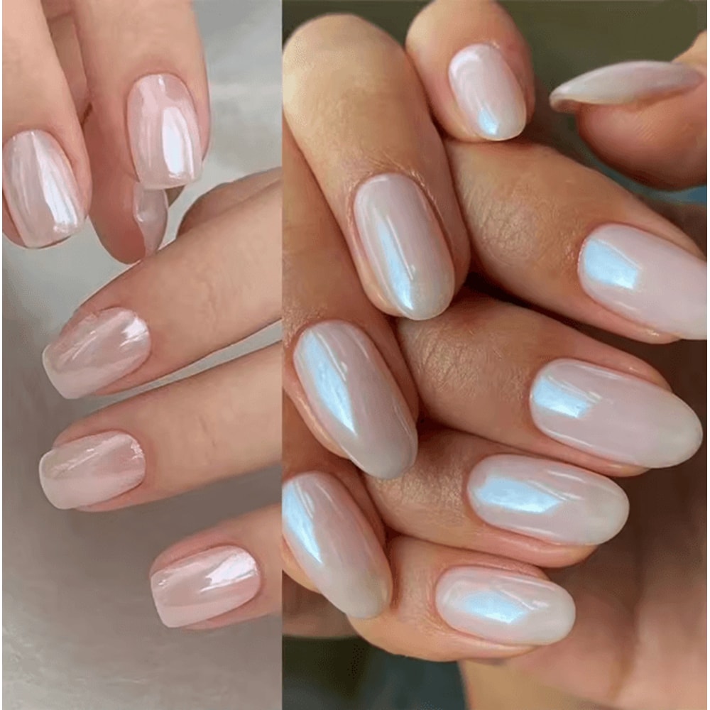 Aurora Pearl Chrome Nail Powder For Mirror Shine Finish 1