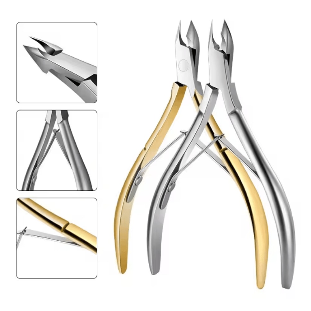 PrecisionPro Stainless Steel Cuticle Nipper For Clean Manicure Care 1