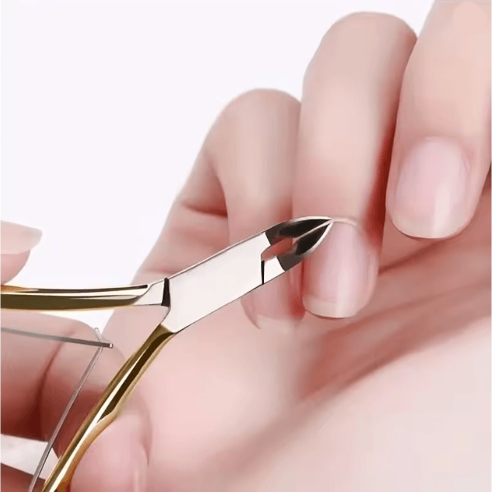 PrecisionPro Stainless Steel Cuticle Nipper For Clean Manicure Care 3