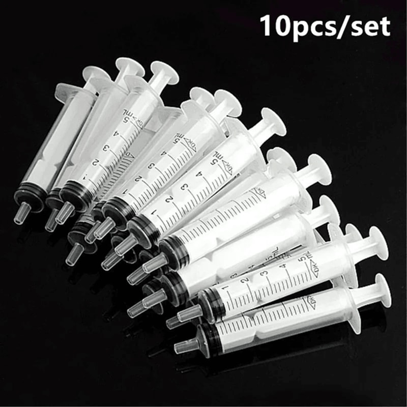 PrecisionDose 5ml Disposable Syringe Set No Needle 10 Pack 3