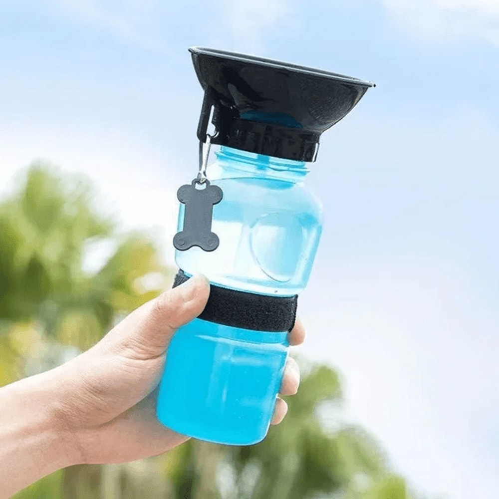 HydroPaws 500ml Portable Dog Water Bottle With Built In Drinking Bowl 0