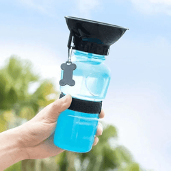 hydropaws 500ml portable dog water bottle with built in drinking bowl