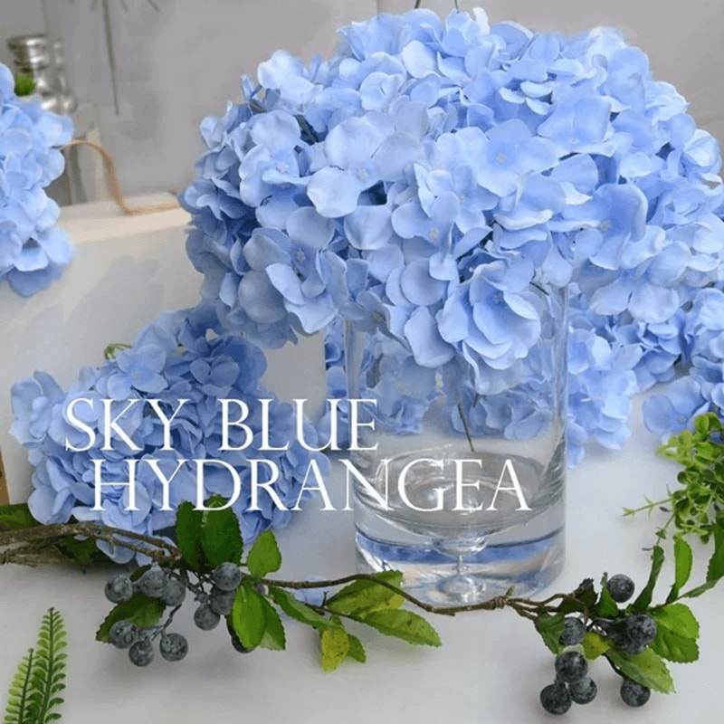 LuxeBloom Artificial Hydrangea Flower For Wedding And Home Decor 0