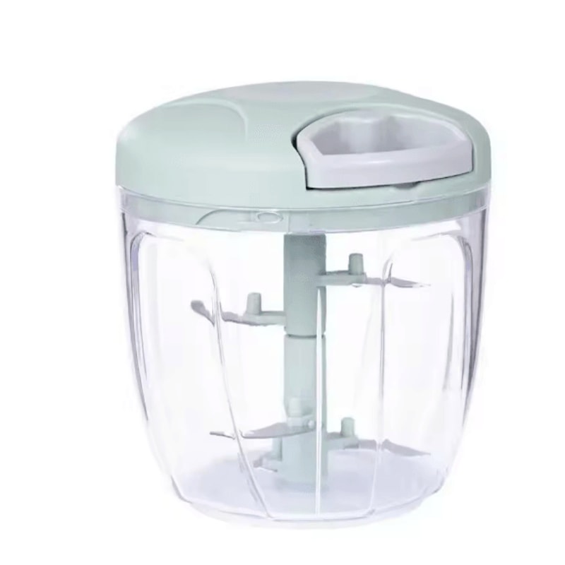 Stainless Steel Garlic Press And Manual Vegetable Chopper Tool 6