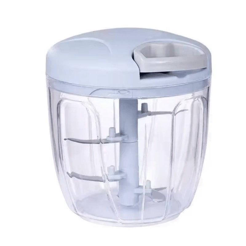 Stainless Steel Garlic Press And Manual Vegetable Chopper Tool 7