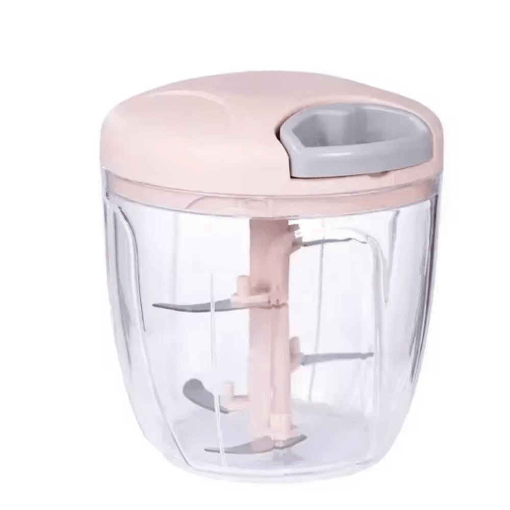 Stainless Steel Garlic Press And Manual Vegetable Chopper Tool 8