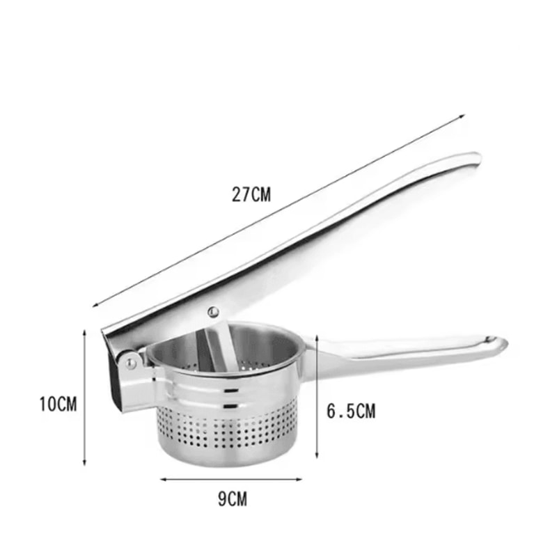 Stainless Steel Potato Ricer And Heavy Duty Potato Masher Press 4