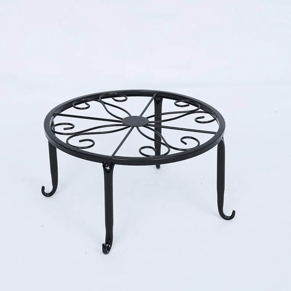 Retro Wrought Iron Plant Stand For Indoor And Outdoor Display 2