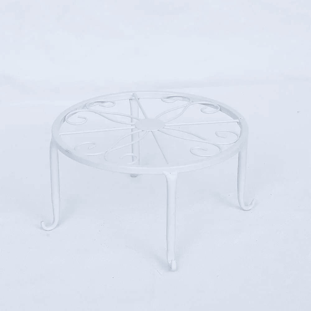 Retro Wrought Iron Plant Stand For Indoor And Outdoor Display 4