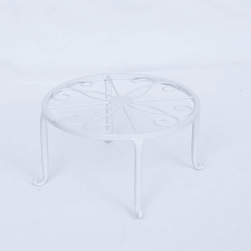 Retro Wrought Iron Plant Stand For Indoor And Outdoor Display 4