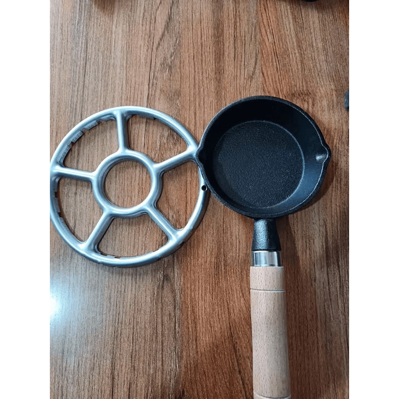 Mini Cast Iron Omelette Pan For Perfect Eggs And Breakfast Cooking 0