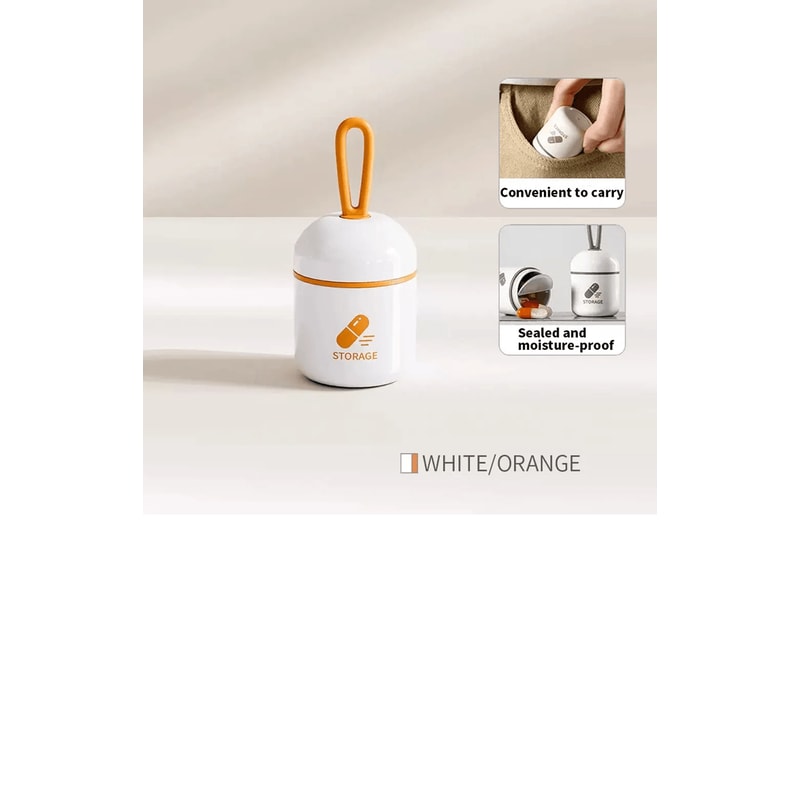 Mini Waterproof Pill Box Portable Medication Storage Case 3