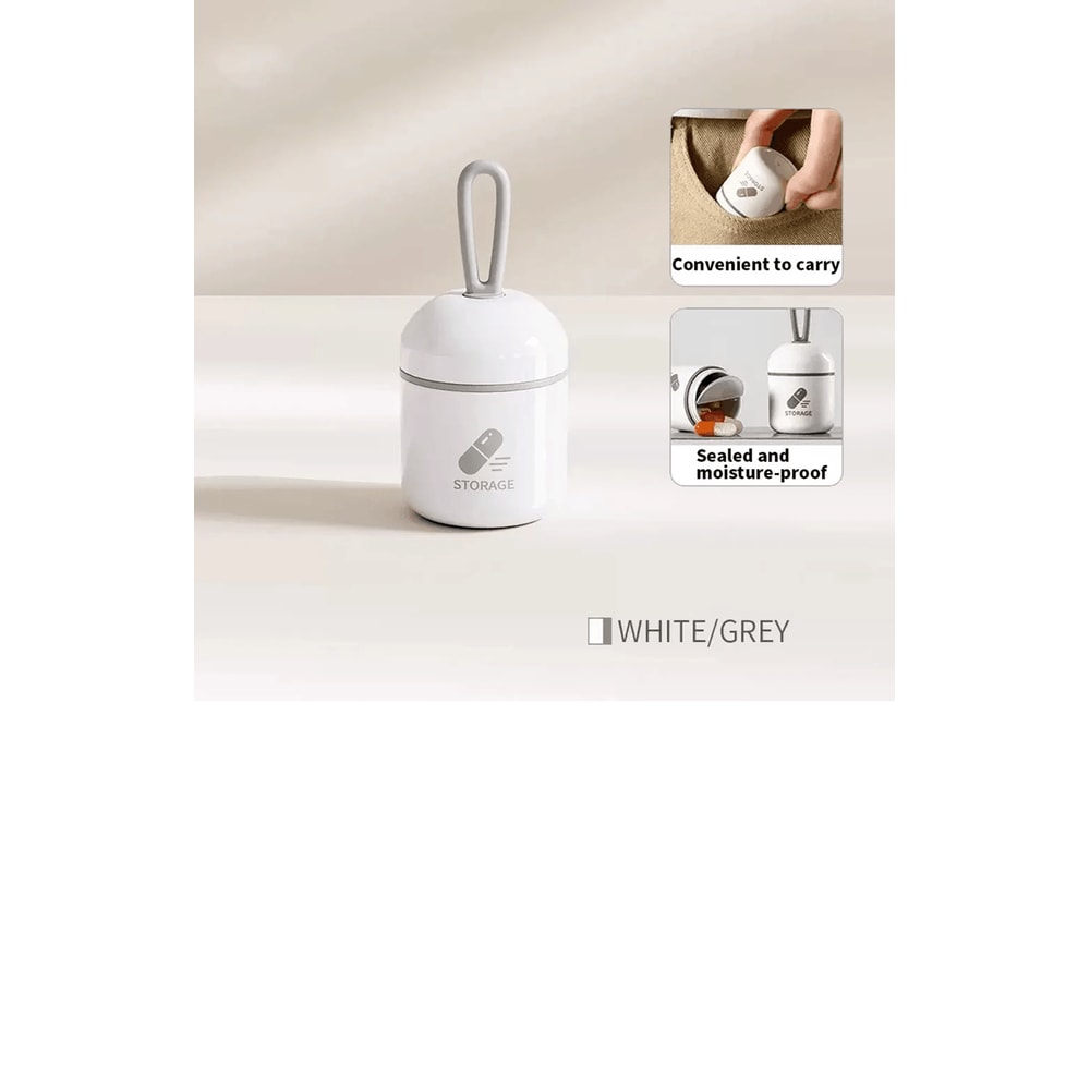 Mini Waterproof Pill Box Portable Medication Storage Case 5