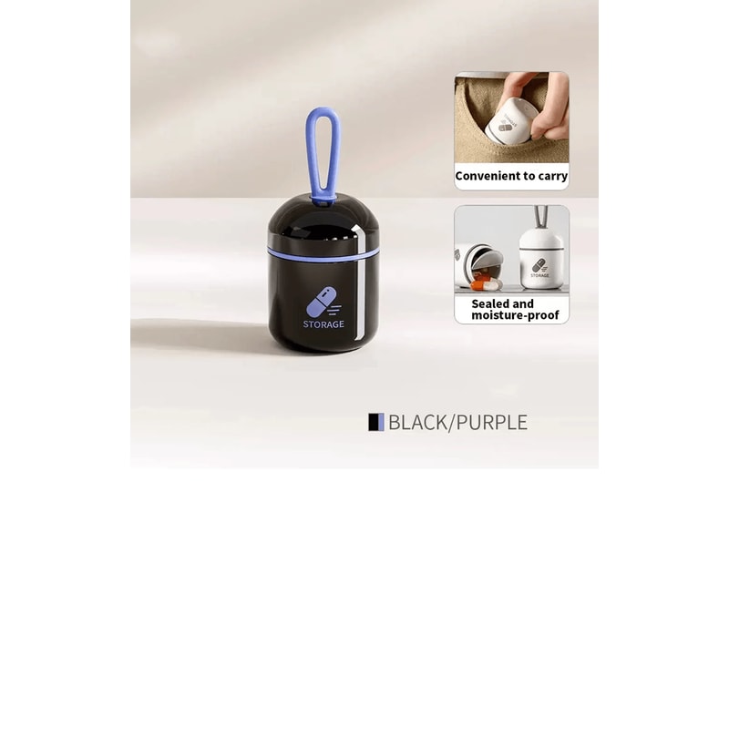 Mini Waterproof Pill Box Portable Medication Storage Case 6