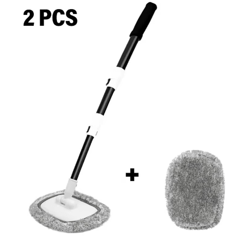 Telescoping Car Wash Brush With 15 Degree Bend And Long Handle 4