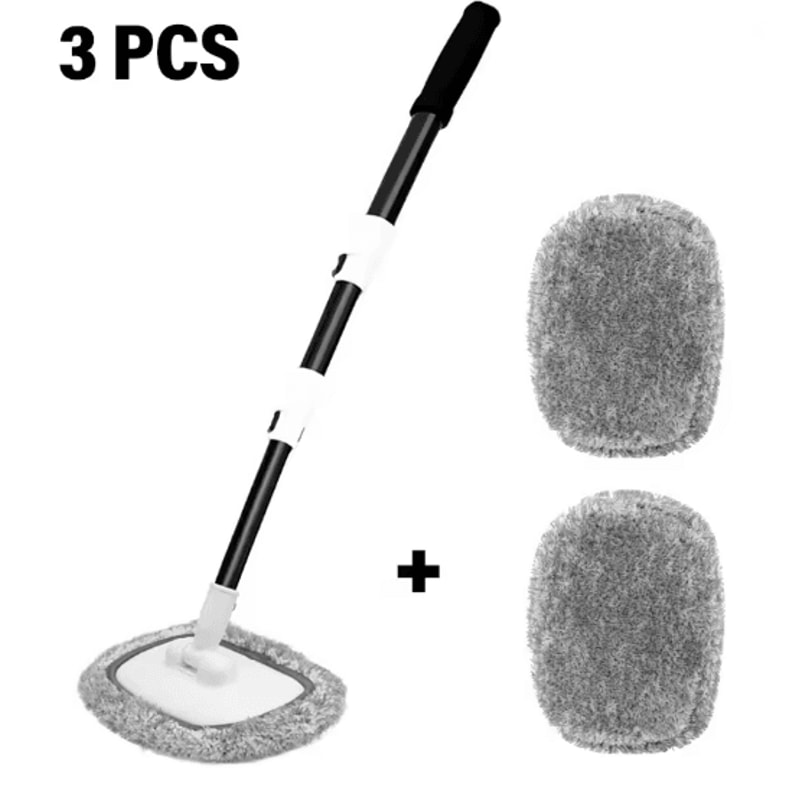 Telescoping Car Wash Brush With 15 Degree Bend And Long Handle 5