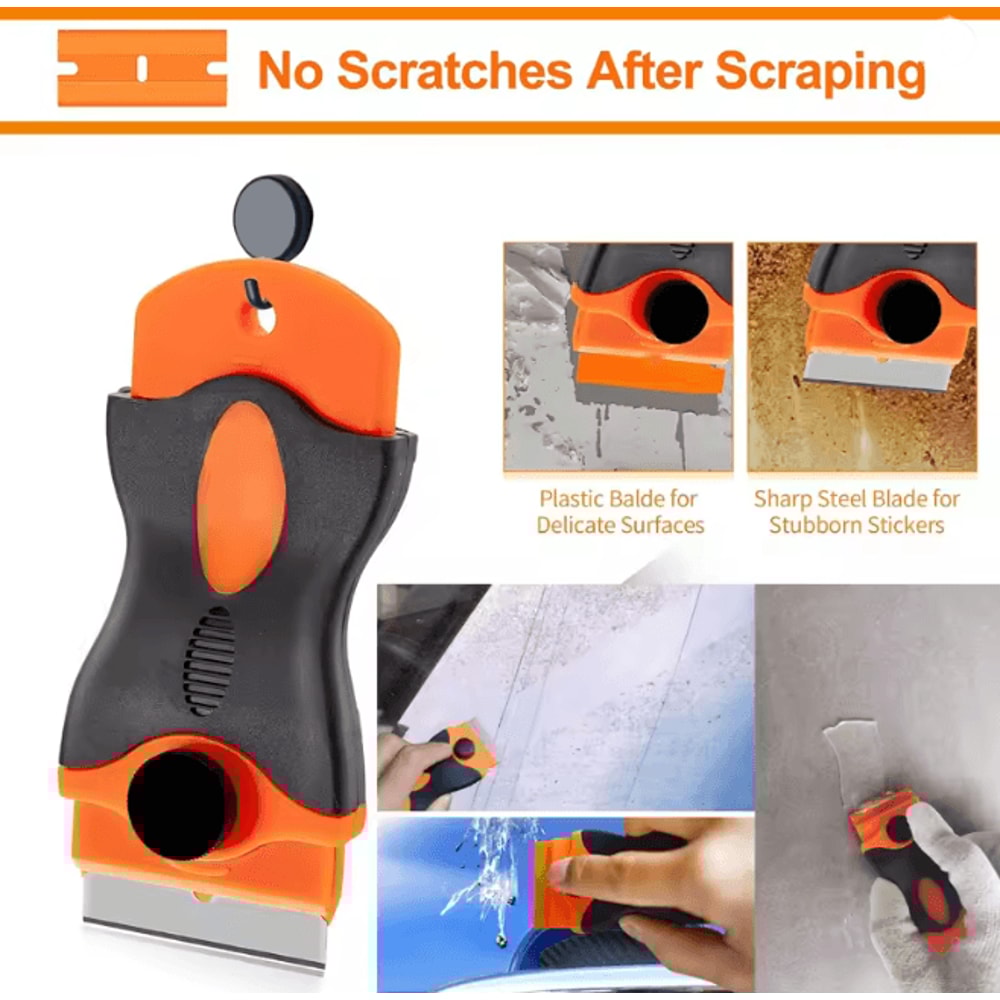 Precision Edge Mini Razor Blade Scraper For Glass And Sticker Removal 1