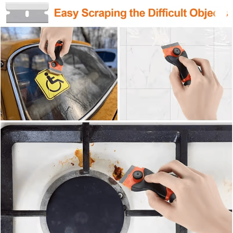 Precision Edge Mini Razor Blade Scraper For Glass And Sticker Removal 3