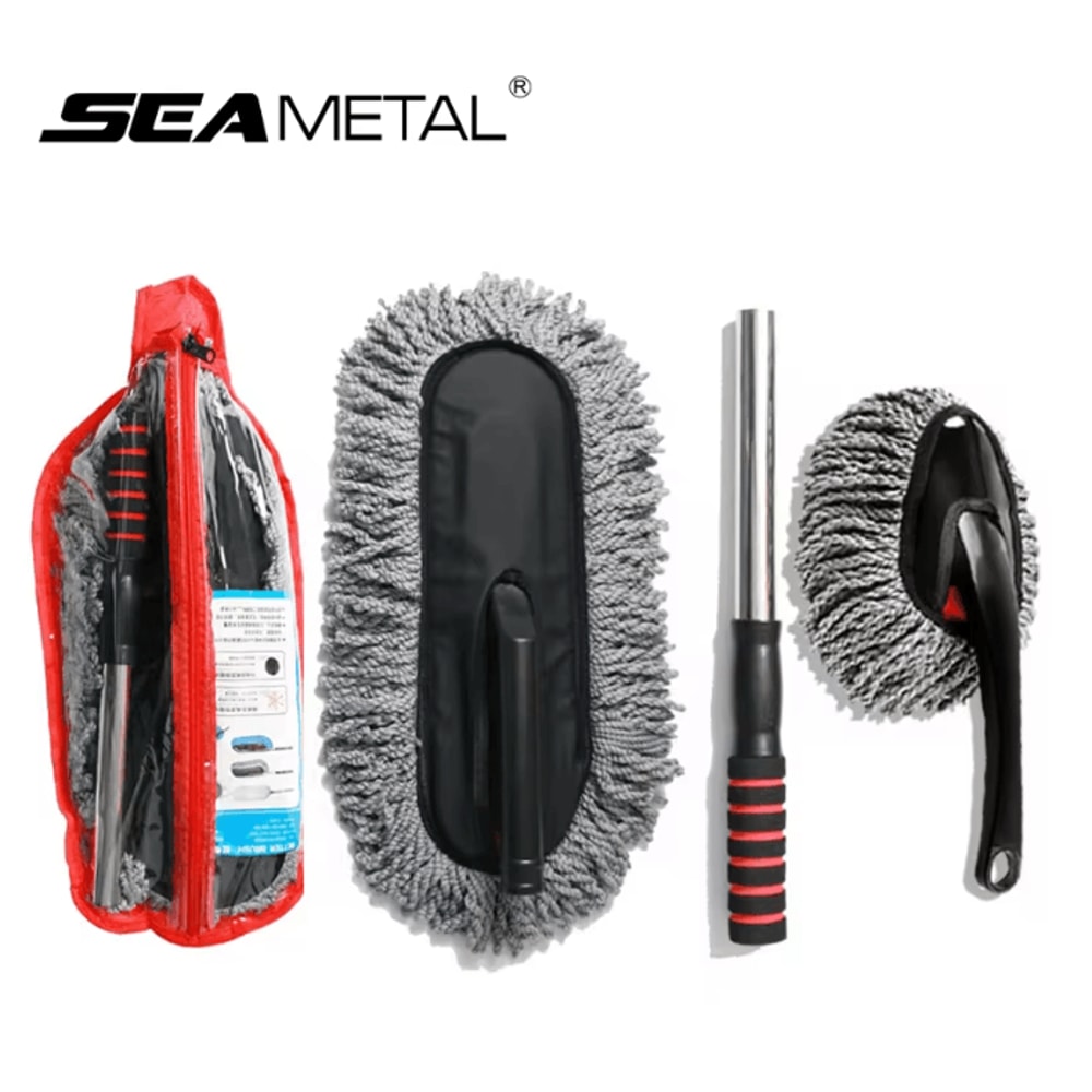 SEAMETAL Microfiber Car Wash Mop With Extendable Handle 0