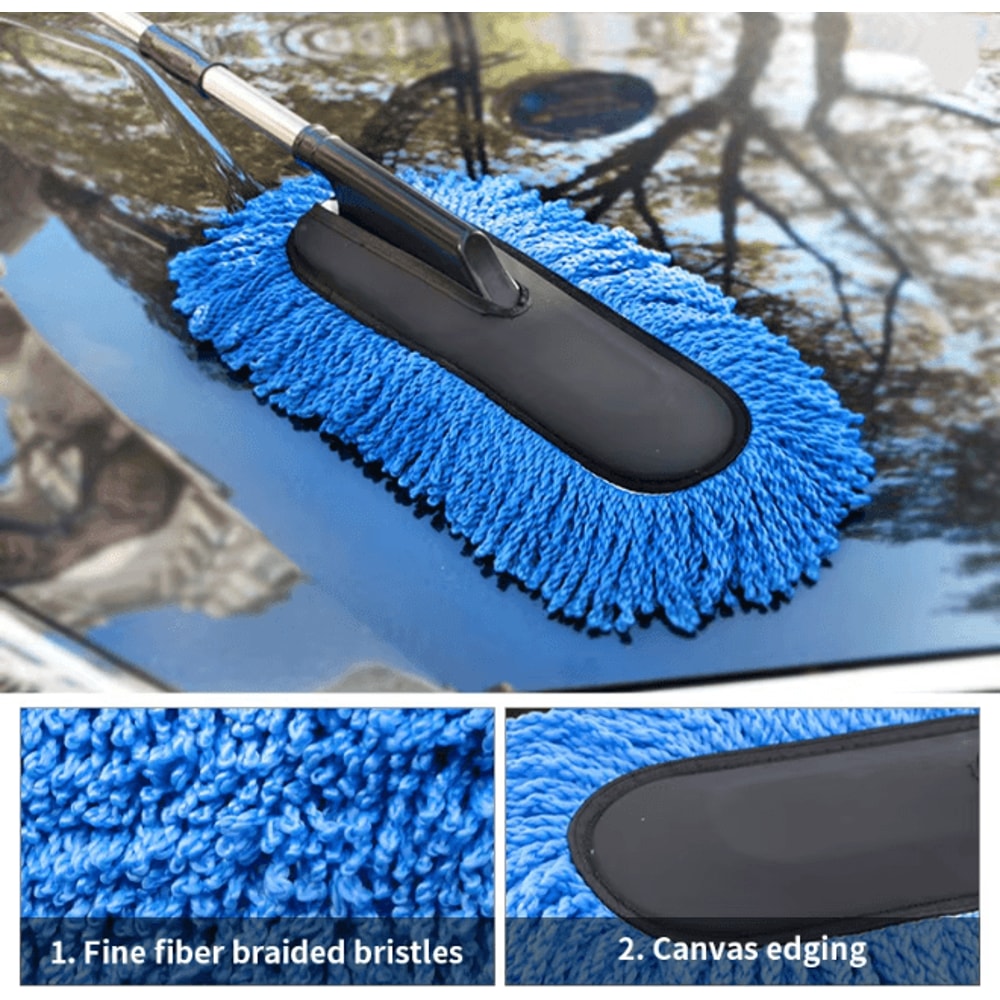SEAMETAL Microfiber Car Wash Mop With Extendable Handle 2