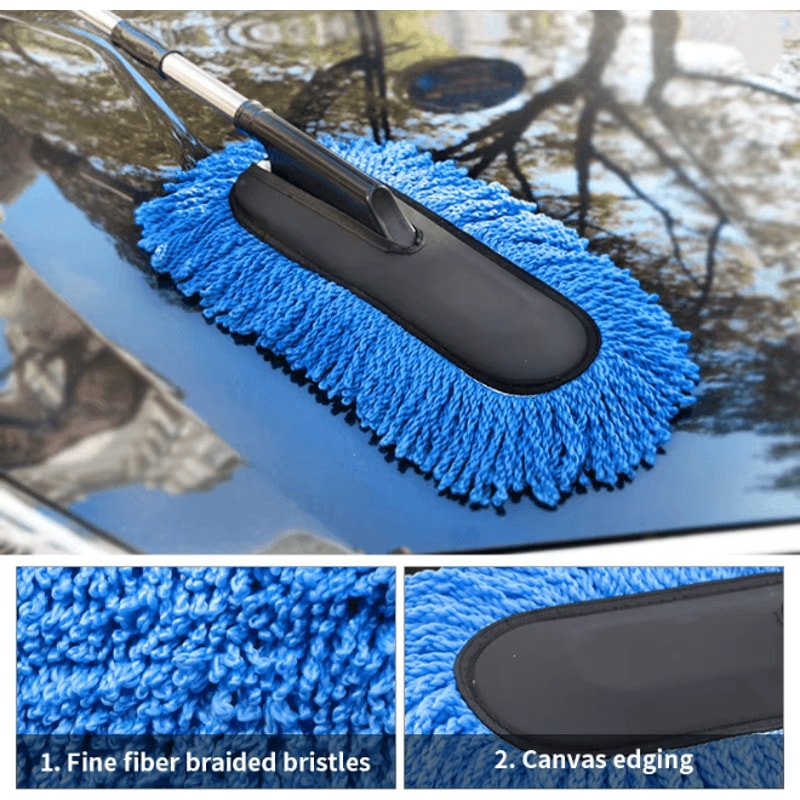 SEAMETAL Microfiber Car Wash Mop With Extendable Handle 2