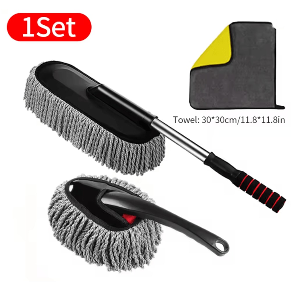 SEAMETAL Microfiber Car Wash Mop With Extendable Handle 5