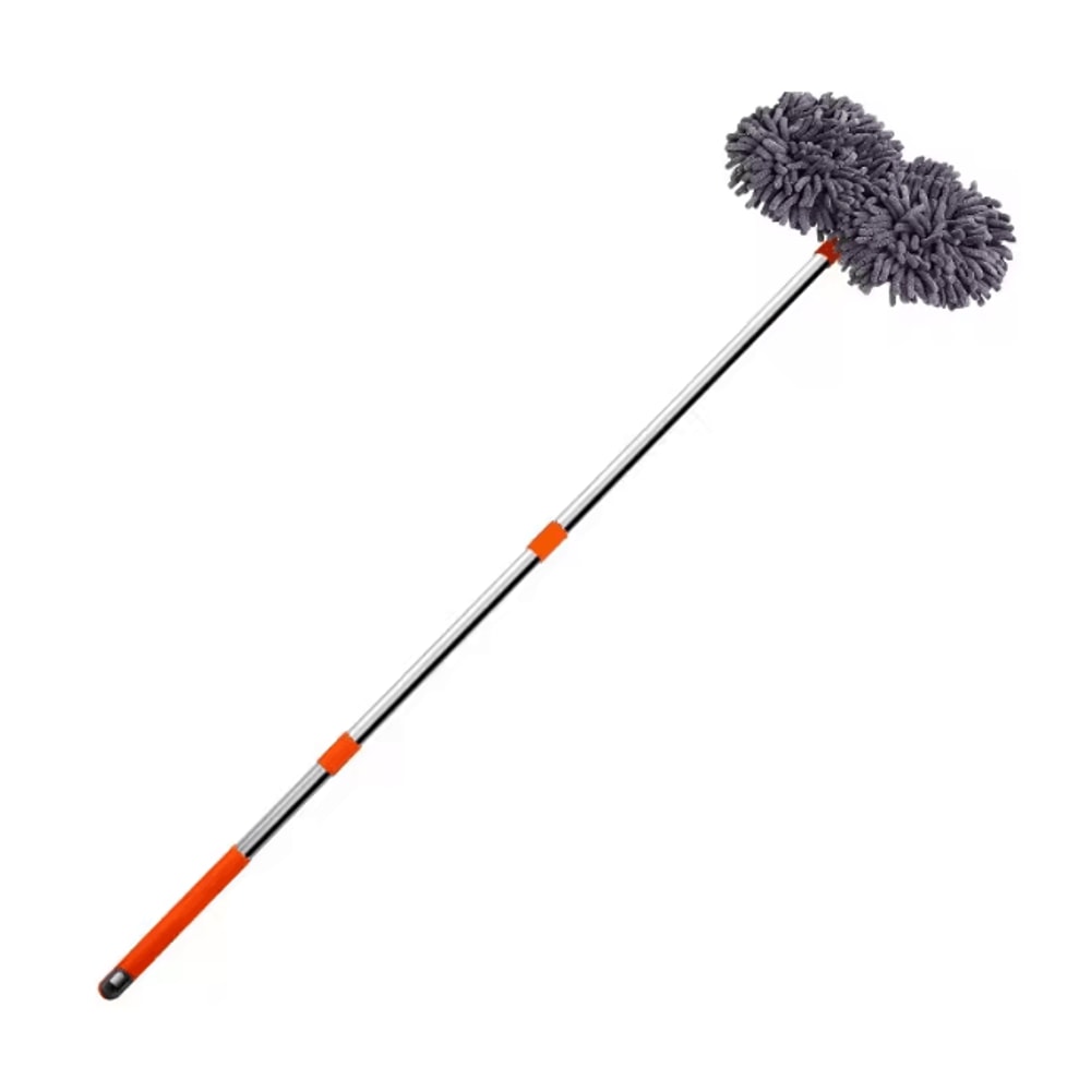 LEIBOO Chenille Car Wash Mop With Telescopic Handle And Double Brush Head 4