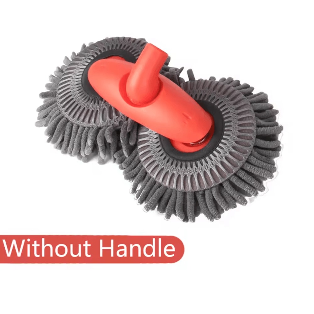 LEIBOO Chenille Car Wash Mop With Telescopic Handle And Double Brush Head 5
