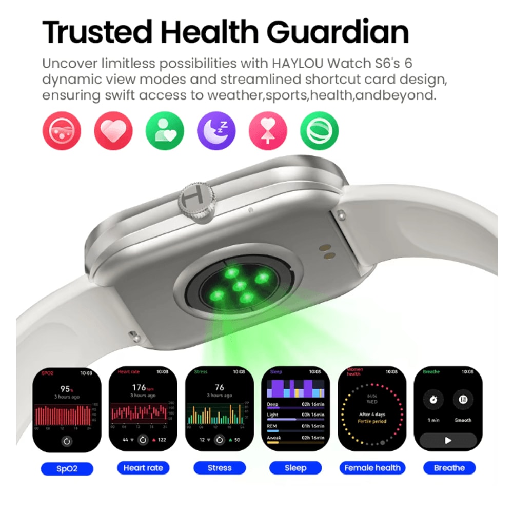 HAYLOU Watch S6 Smart Watch With Voice Calling And Health Monitoring 2