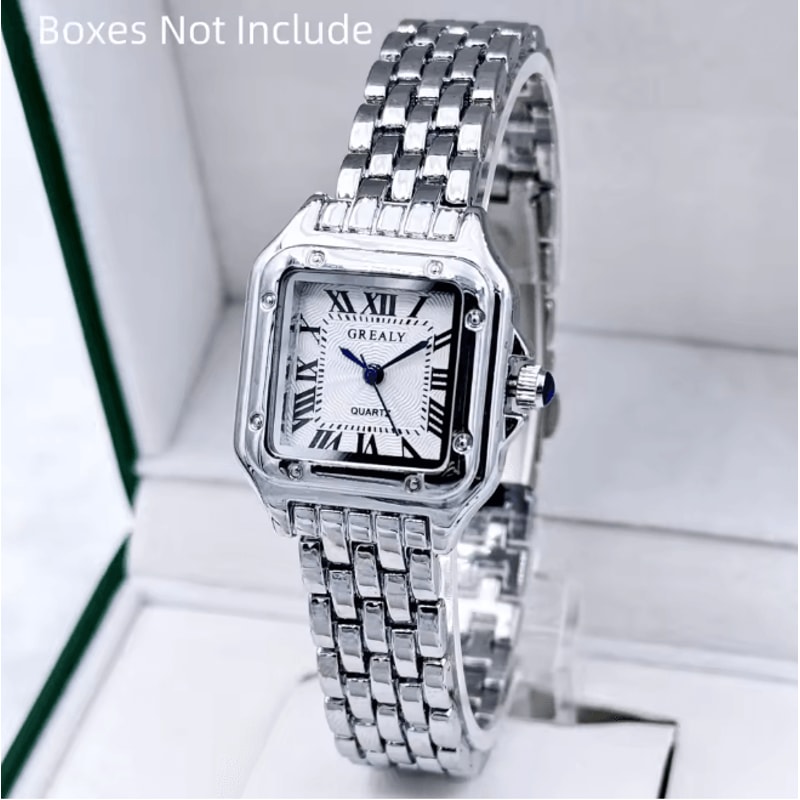 Elegance Gold Stainless Steel Women Watch Luxury Quartz Bracelet 7