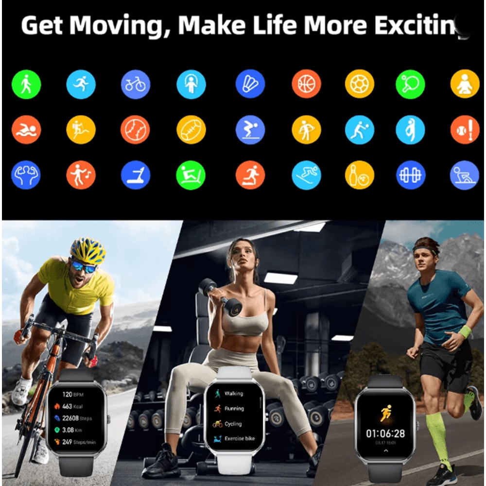 UltraSlim AMOLED Smart Watch With Always On Display And Call Reminder 3
