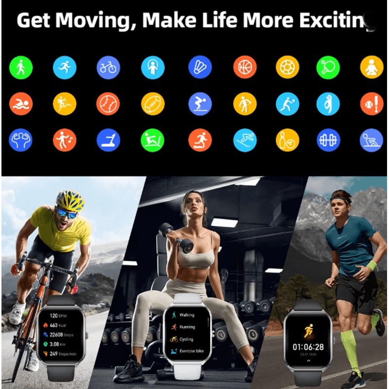 UltraSlim AMOLED Smart Watch With Always On Display And Call Reminder 3