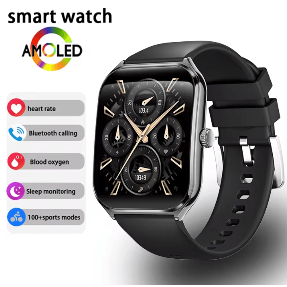 UltraSlim AMOLED Smart Watch With Always On Display And Call Reminder 5