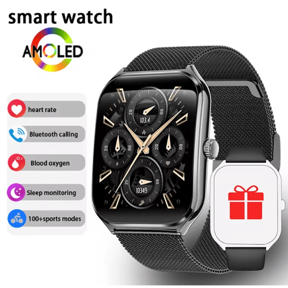 UltraSlim AMOLED Smart Watch With Always On Display And Call Reminder 8