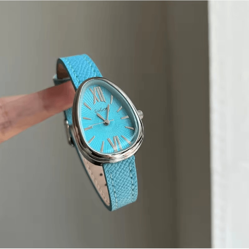 Scarlet Serpent Luxury Women Red Leather Strap Quartz Watch 3