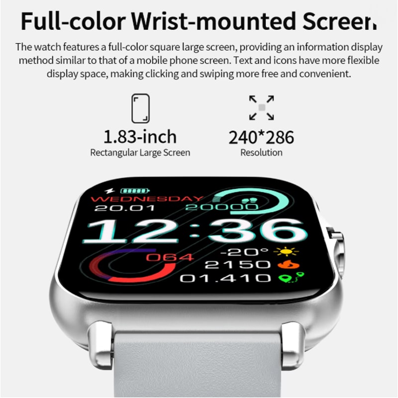 ActiveConnect Smart Watch With BT Call And Health Sleep Monitoring 1