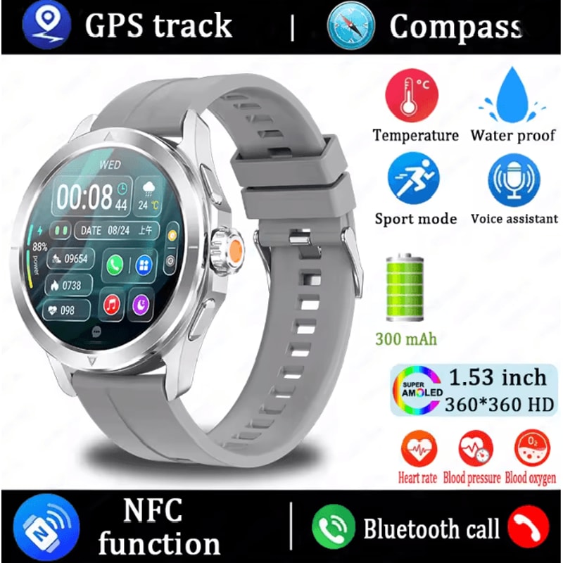 S4 Ultra GPS Smart Watch With AMOLED Display And Bluetooth Calling 3