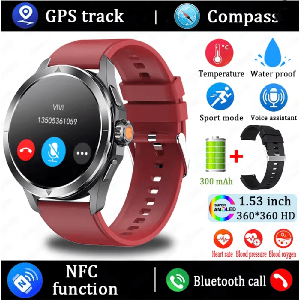 S4 Ultra GPS Smart Watch With AMOLED Display And Bluetooth Calling 9