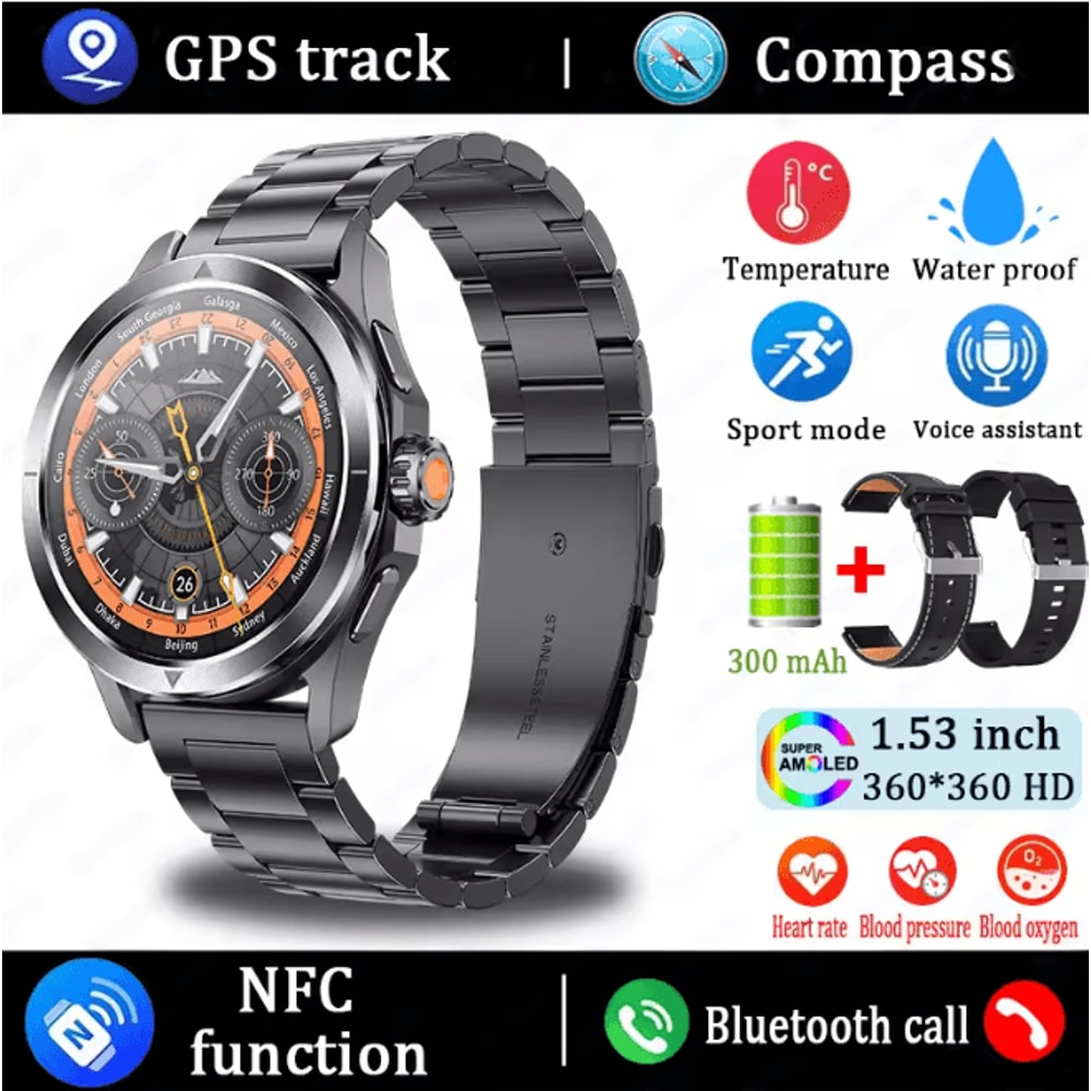 S4 Ultra GPS Smart Watch With AMOLED Display And Bluetooth Calling 15