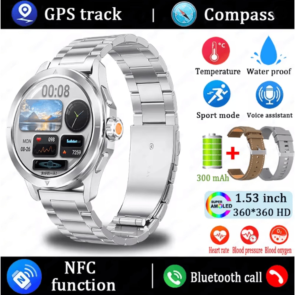 S4 Ultra GPS Smart Watch With AMOLED Display And Bluetooth Calling 16