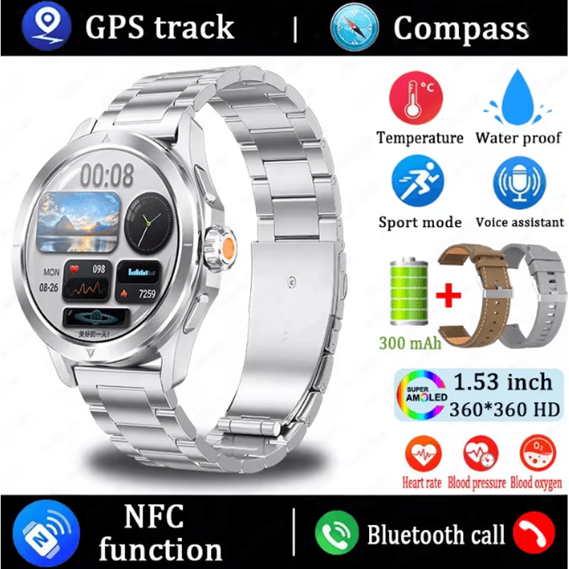 S4 Ultra GPS Smart Watch With AMOLED Display And Bluetooth Calling 16