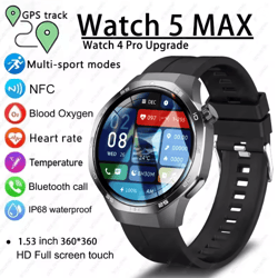 watch 5 max amoled gps smart watch with bluetooth calling and nfc